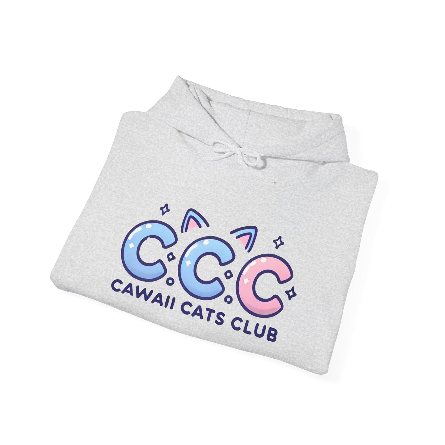 Cawaii Cats Club Hoodie – Cozy Unisex Sweatshirt for Cat Lovers