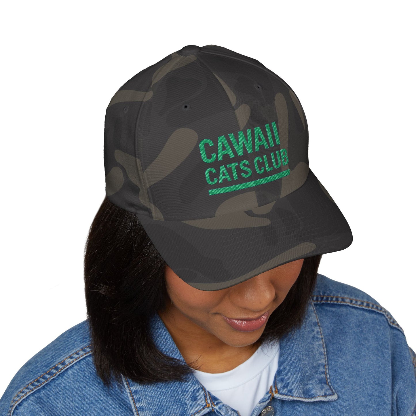 Cawaii Cats Club Embroidered Cap - Cute Cat Lovers Hat