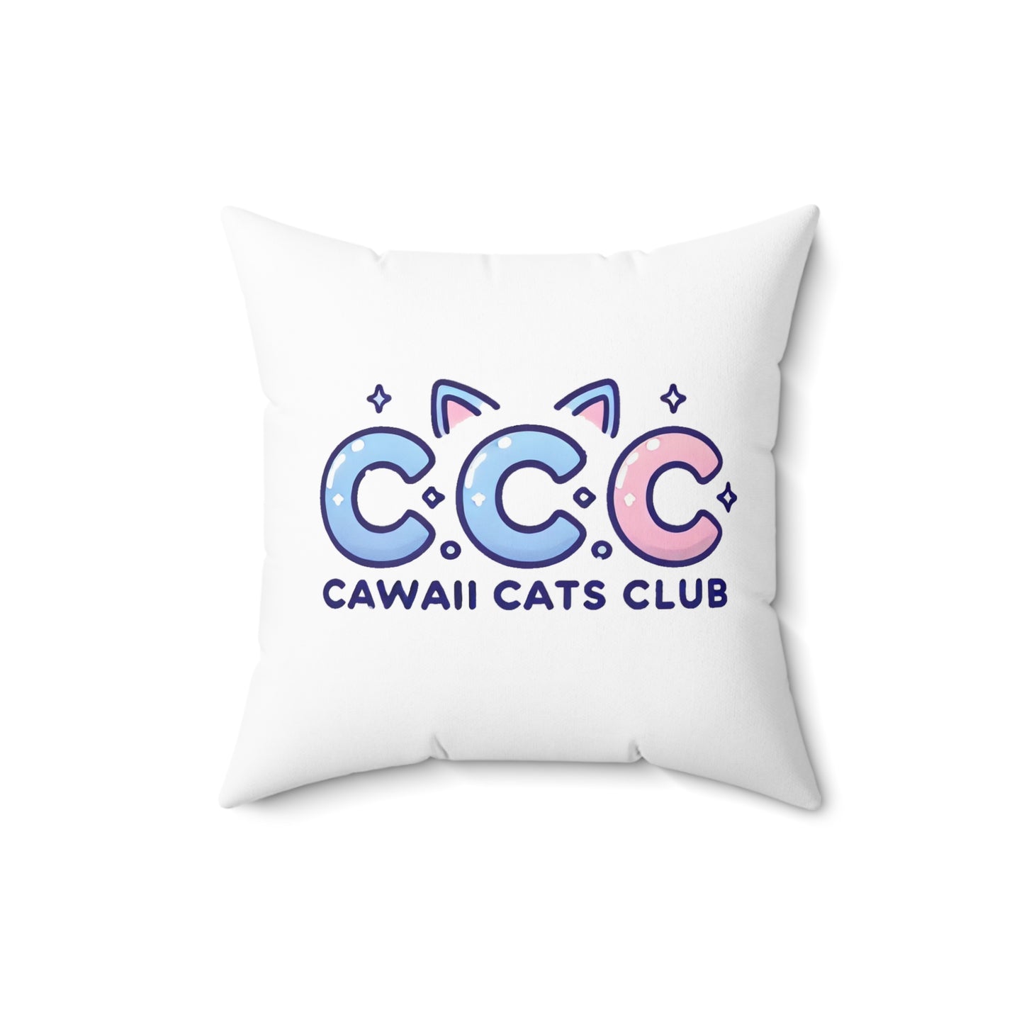 Cawaii Cats Club Decorative Pillow - Cute Cat-Themed Home Decor