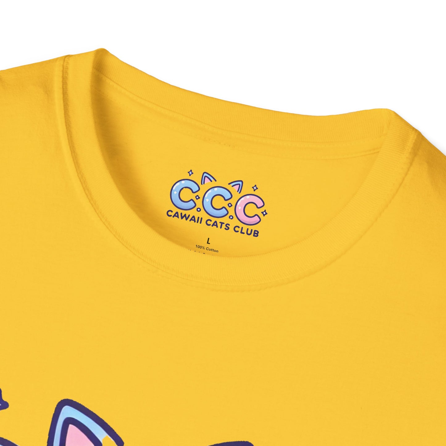Cawaii Cats Club Unisex Softstyle T-Shirt - Cute Cat Graphic Tee