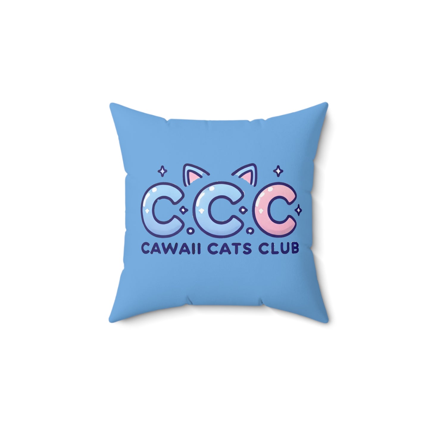 Cawaii Cats Club Pillow - Cute Cat Decor for Cat Lovers