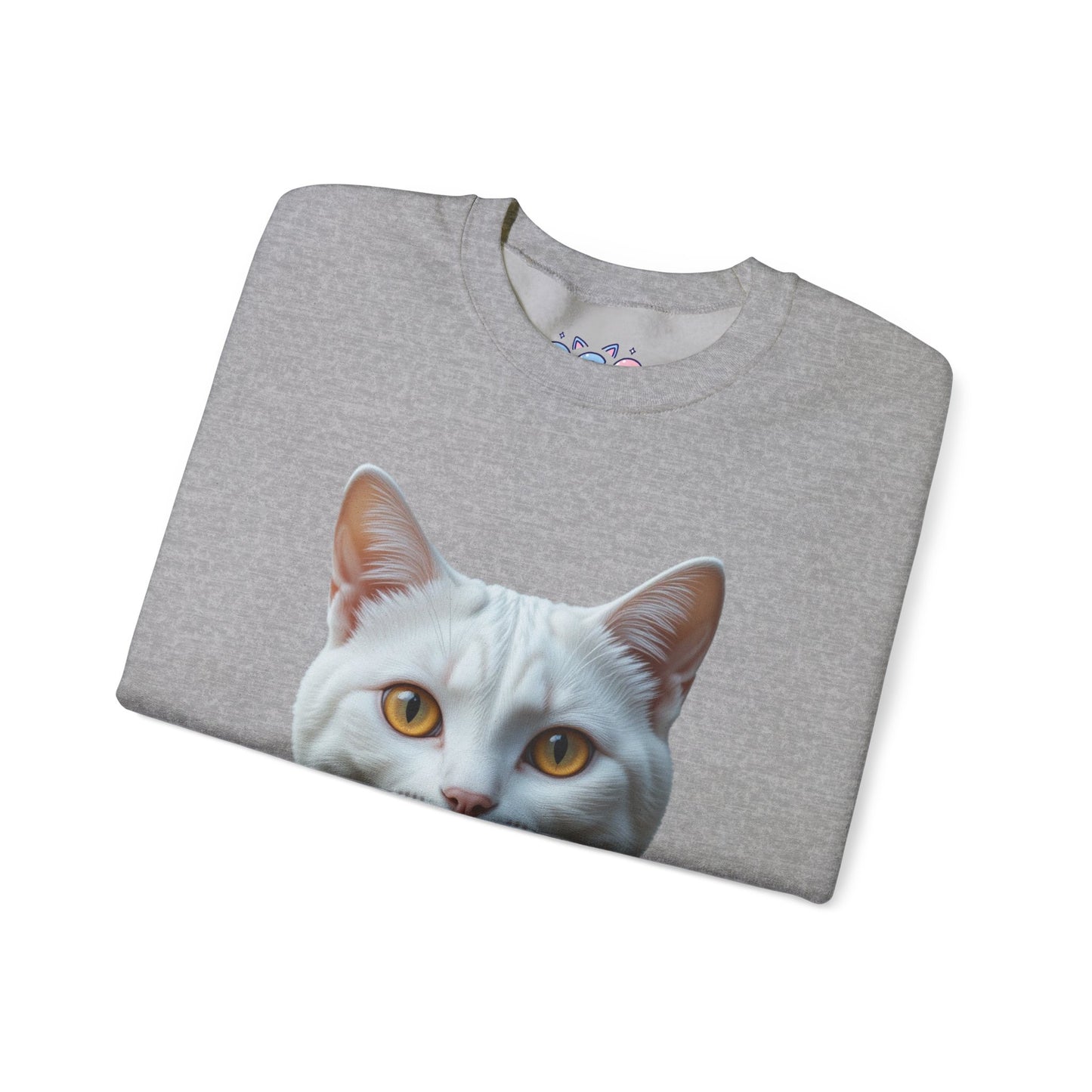 Cat Face Unisex Crewneck Sweatshirt - Cute & Cozy Apparel
