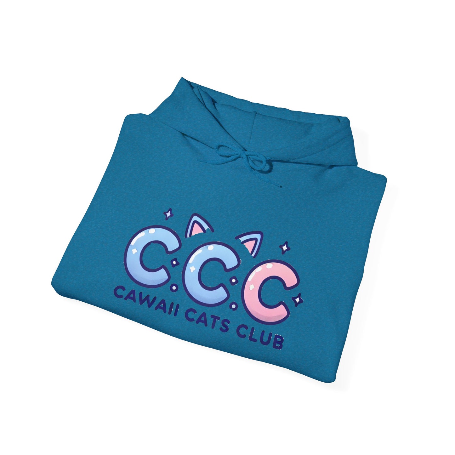 Cawaii Cats Club Hoodie – Cozy Unisex Sweatshirt for Cat Lovers