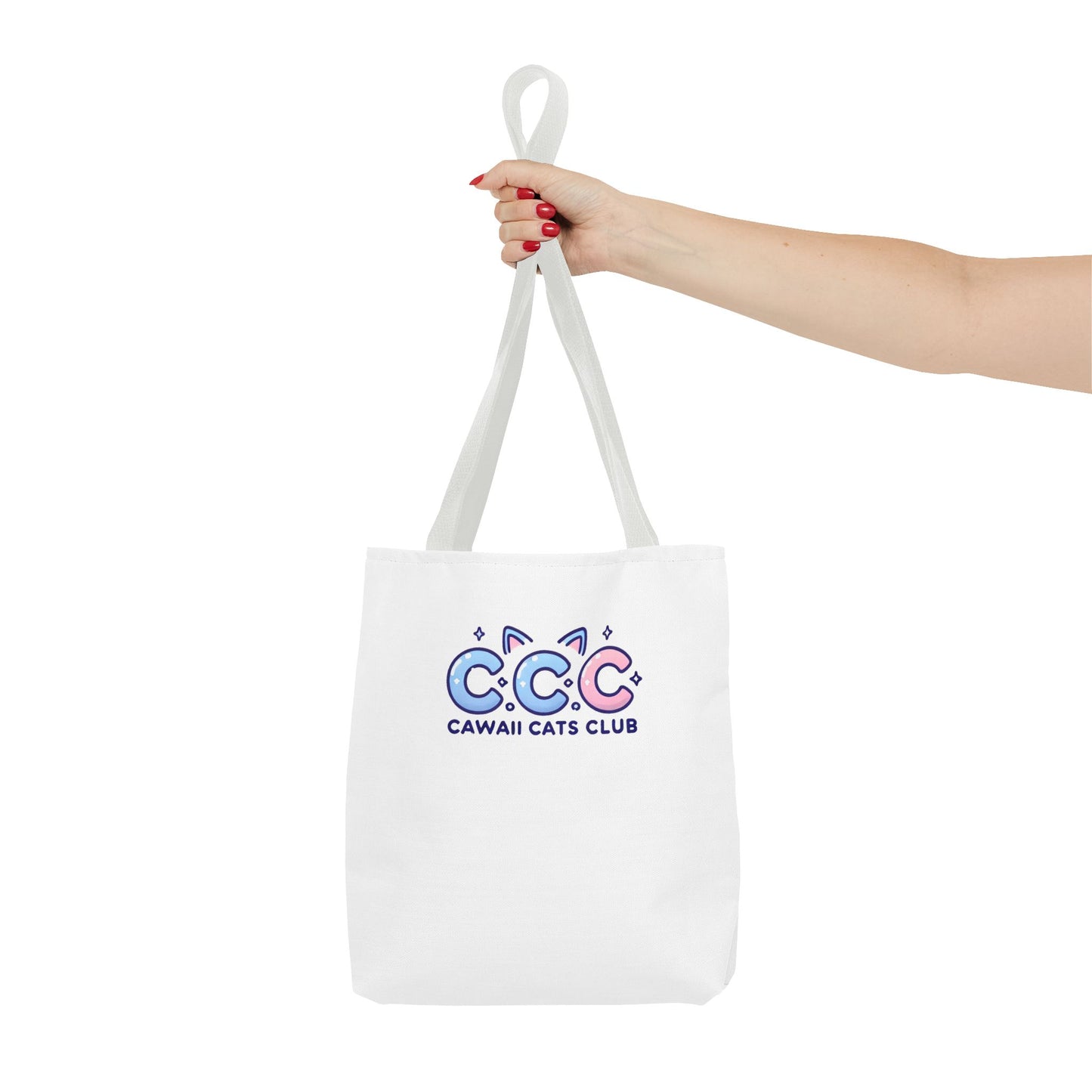Cawaii Cats Club Tote Bag - Cute Cat Lover's Carryall