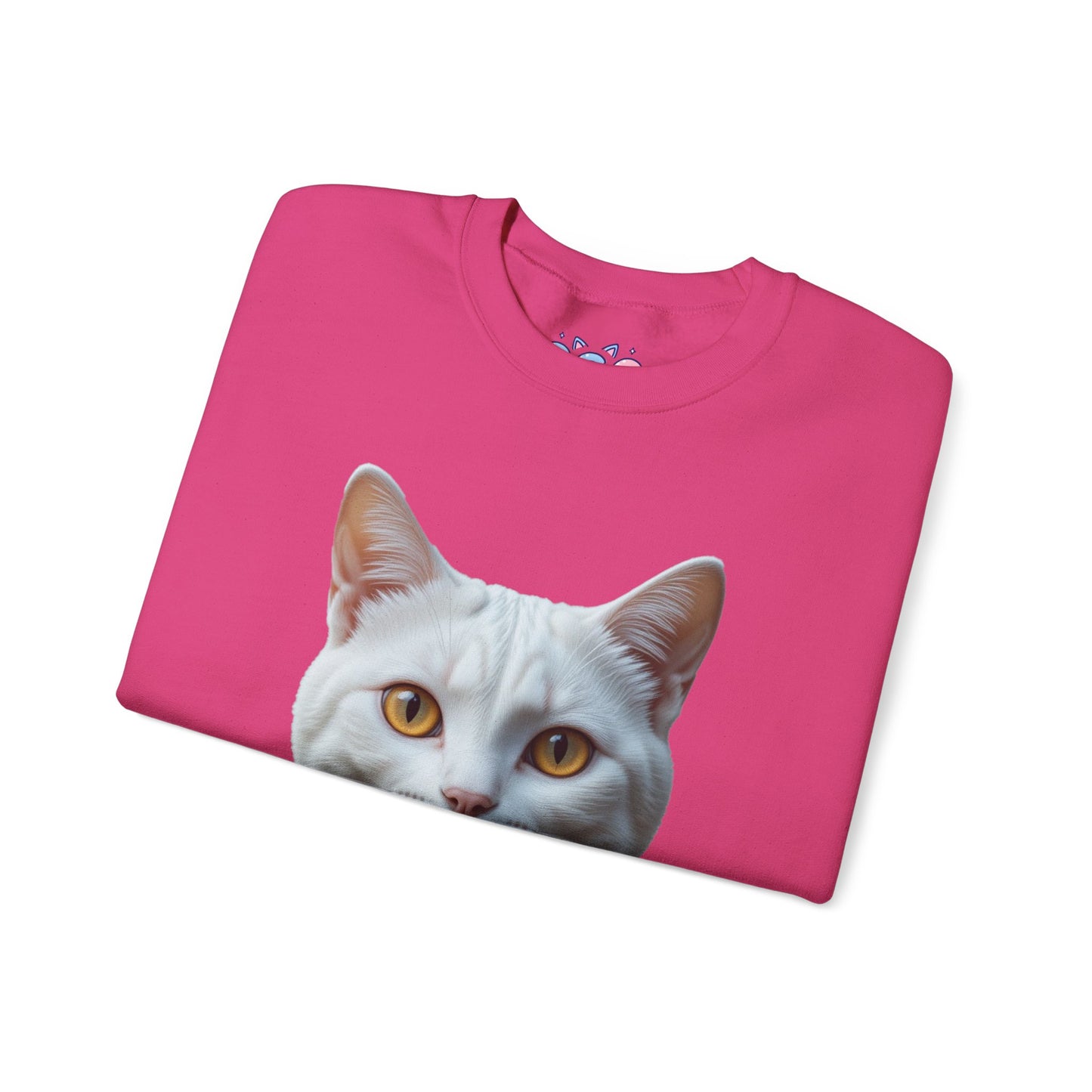 Cat Face Unisex Crewneck Sweatshirt - Cute & Cozy Apparel