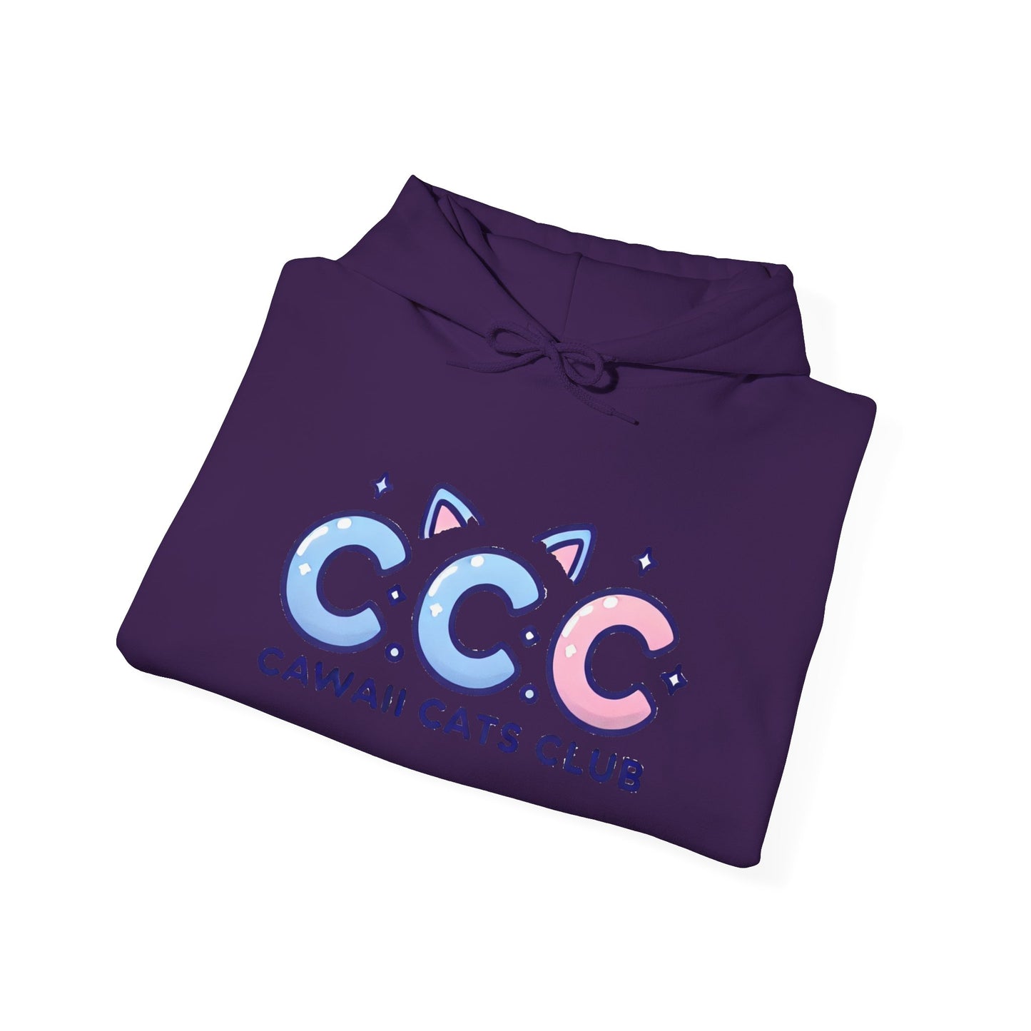 Cawaii Cats Club Hoodie – Cozy Unisex Sweatshirt for Cat Lovers