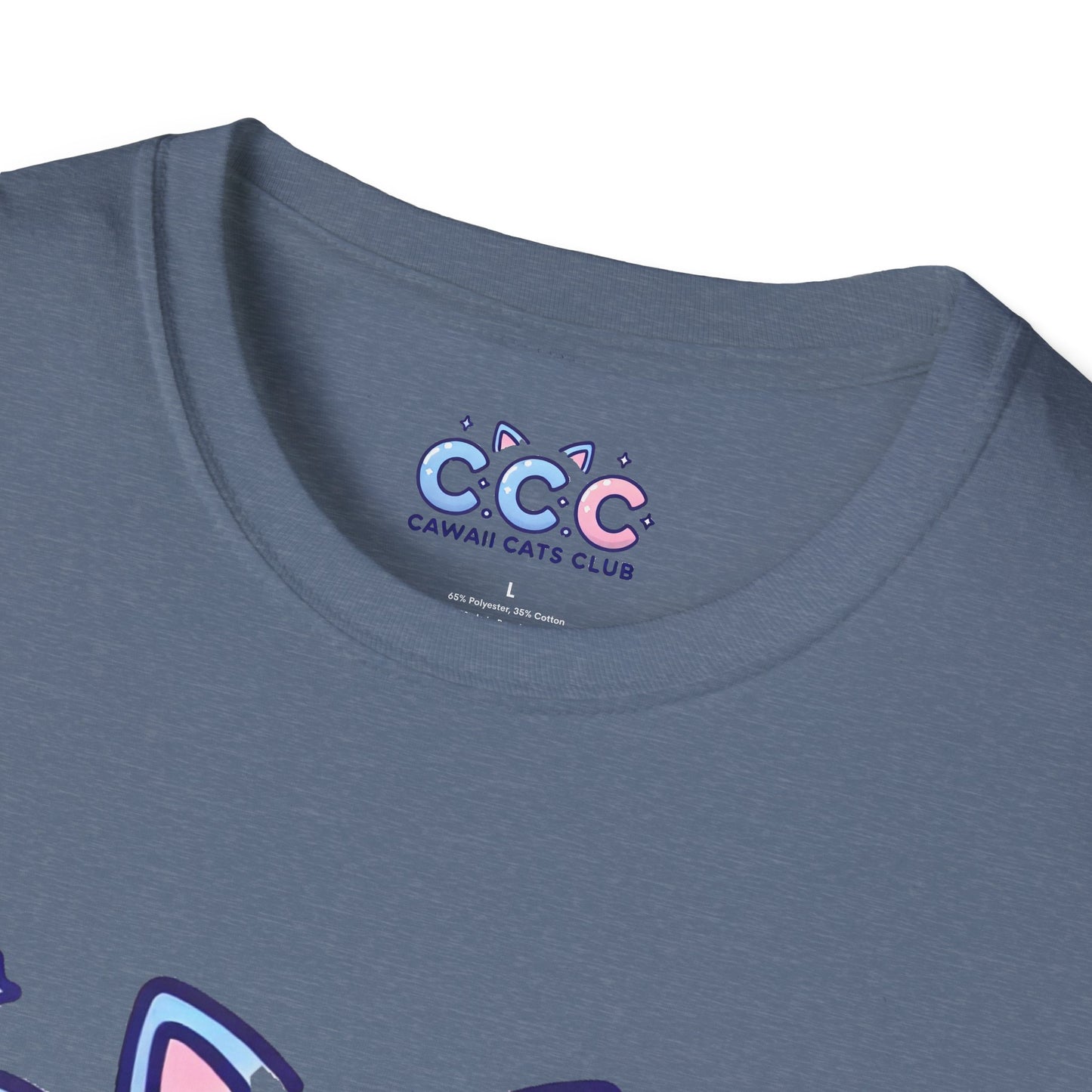 Cawaii Cats Club Unisex Softstyle T-Shirt - Cute Cat Graphic Tee