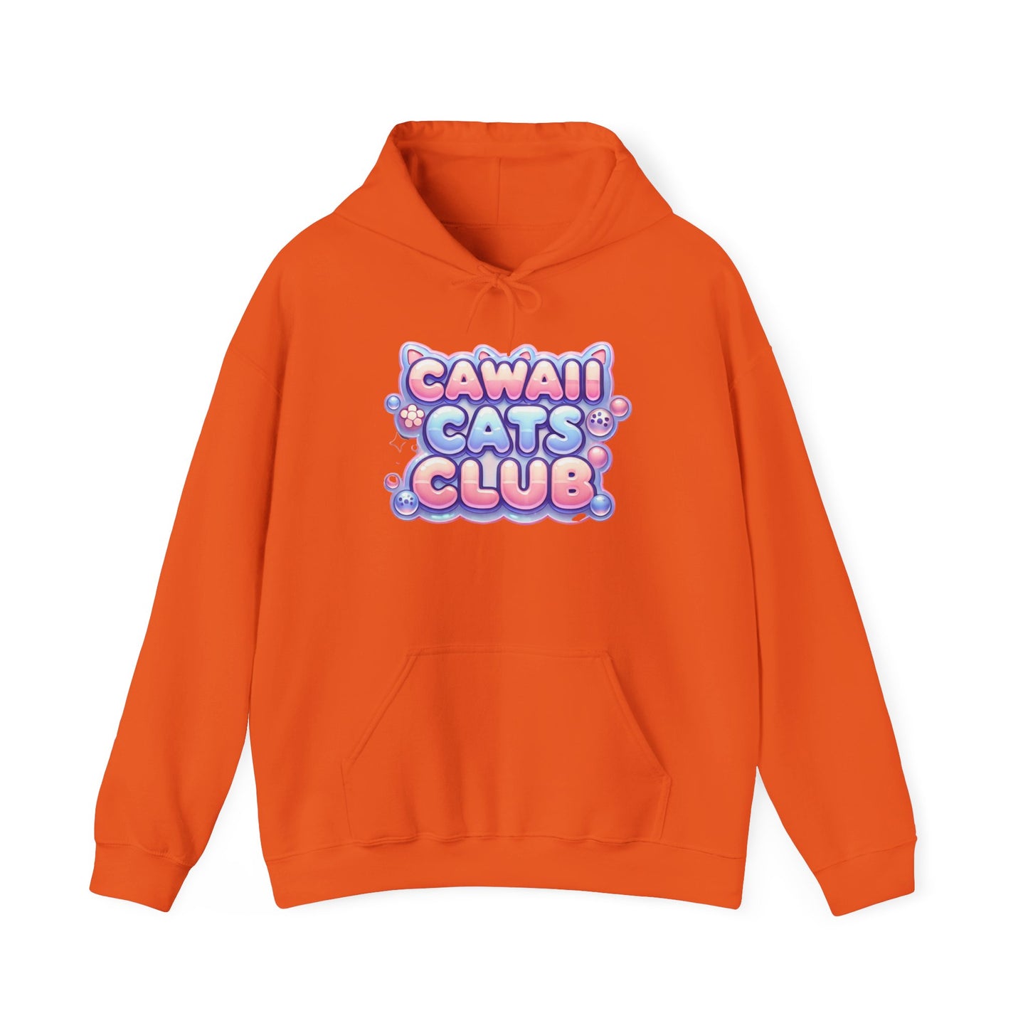 Cawaii Cats Club Hoodie - Cozy Unisex Heavy Blend Sweatshirt for Cat Lovers