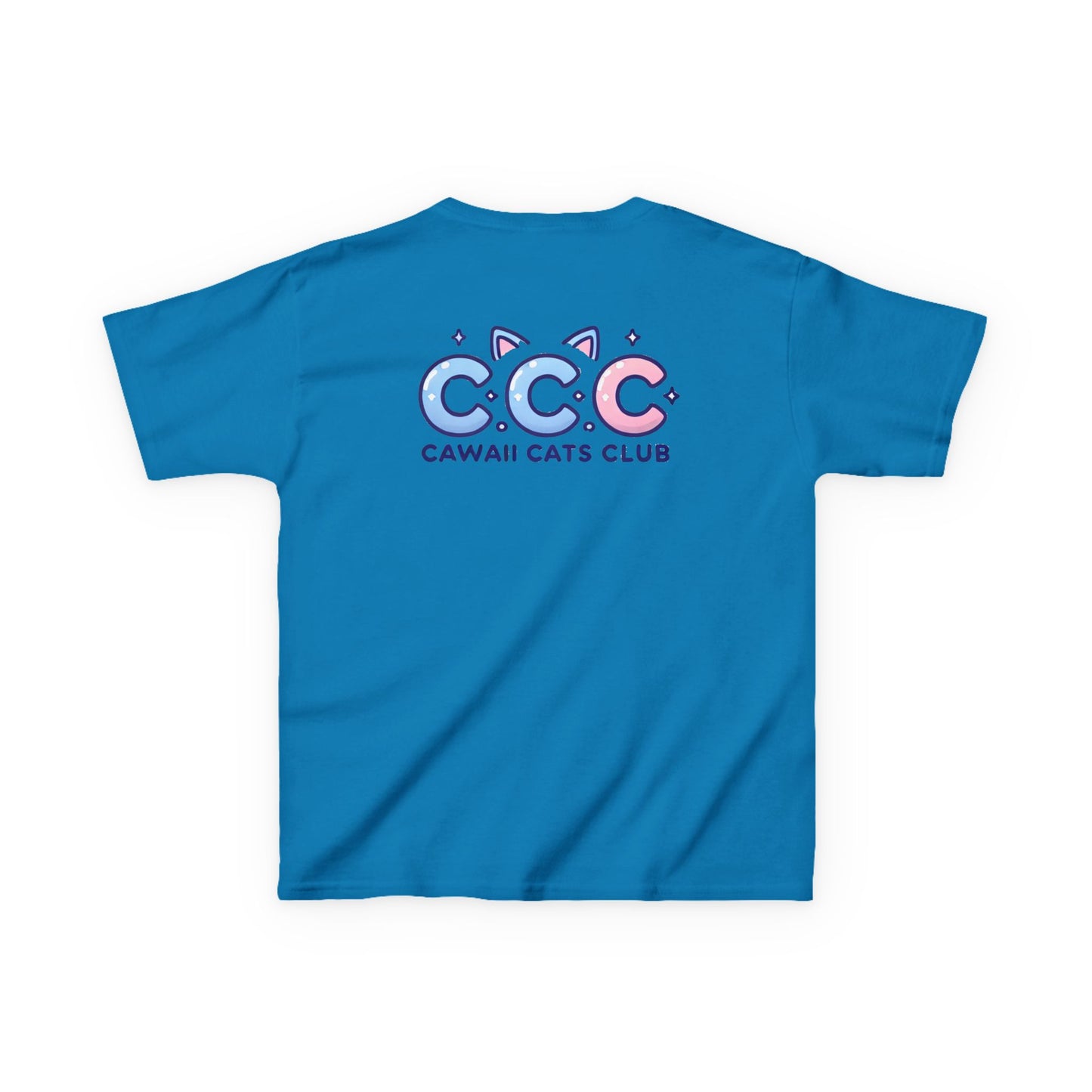Cawaii Cats Club Kids Tee - Cute Cat Theme Cotton T-Shirt
