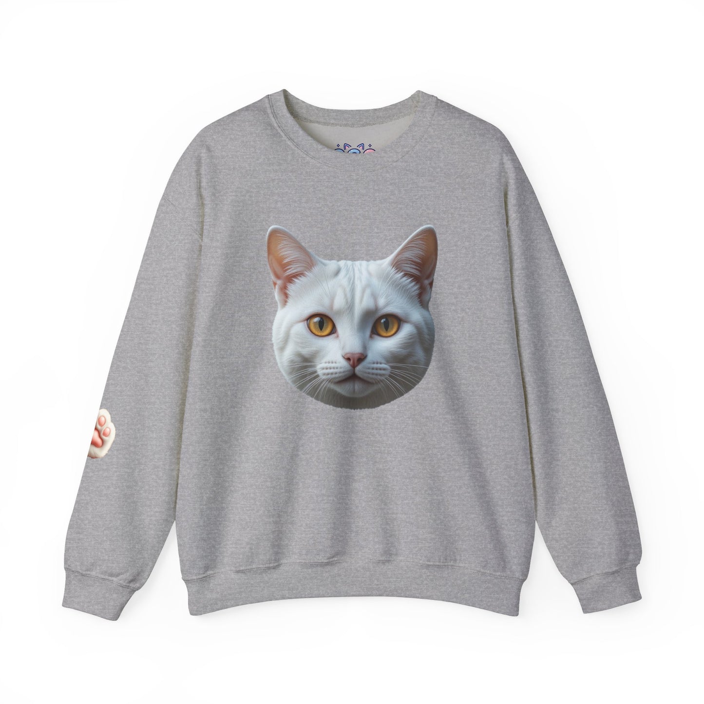 Cat Face Unisex Crewneck Sweatshirt - Cute & Cozy Apparel