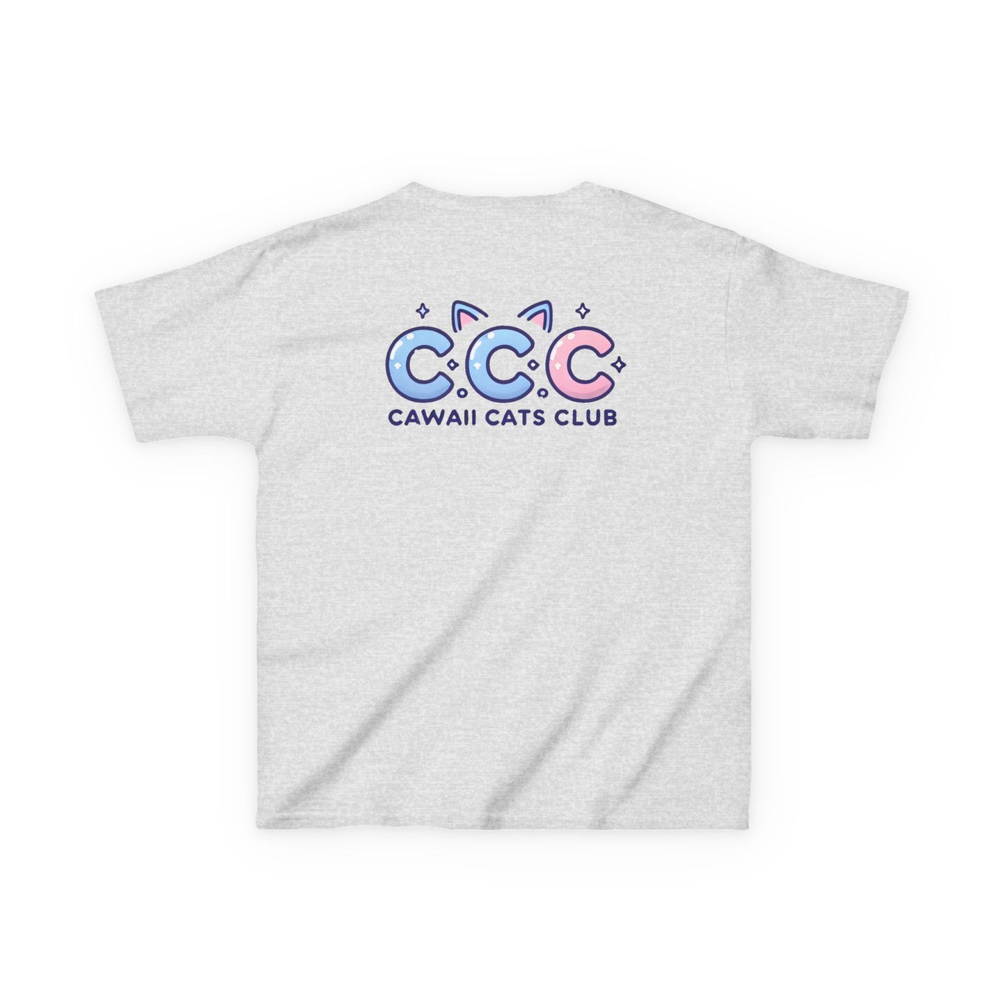 Cawaii Cats Club Kids Tee - Cute Cat Theme Cotton T-Shirt