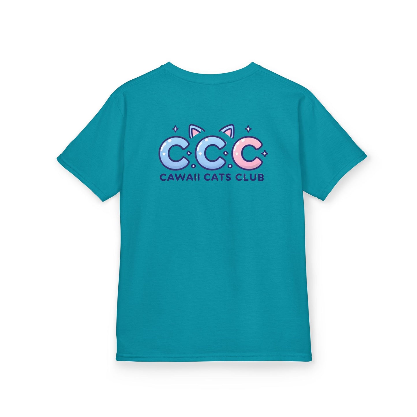 Cawaii Cats Club Kids Tee - Cute Cat Theme Cotton T-Shirt