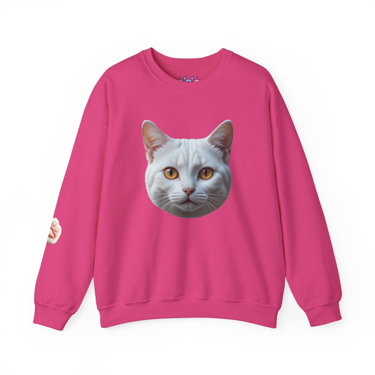 Cat Face Unisex Crewneck Sweatshirt - Cute & Cozy Apparel