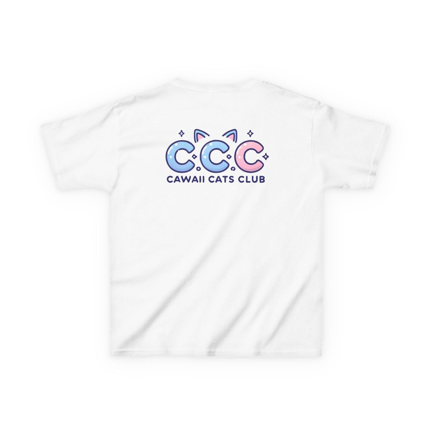 Cawaii Cats Club Kids Tee - Cute Cat Theme Cotton T-Shirt