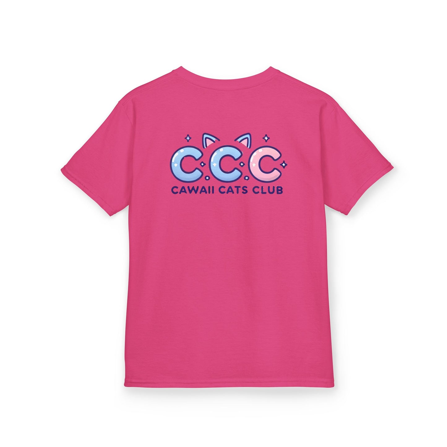 Cawaii Cats Club Kids Tee - Cute Cat Theme Cotton T-Shirt