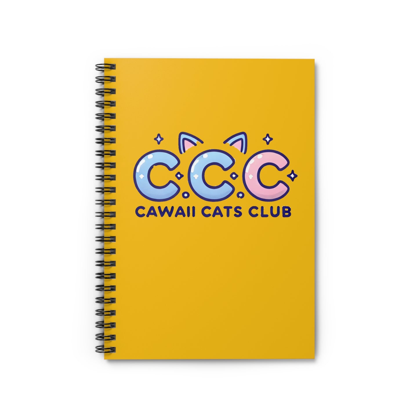 Cawaii Cats Club Spiral Notebook - Perfect for Cat Lovers and Stationery Enthusiasts!