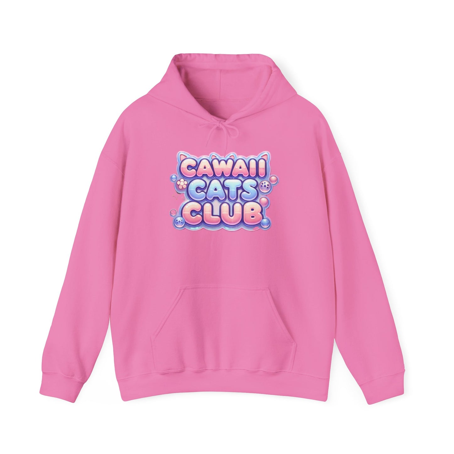 Cawaii Cats Club Hoodie - Cozy Unisex Heavy Blend Sweatshirt for Cat Lovers