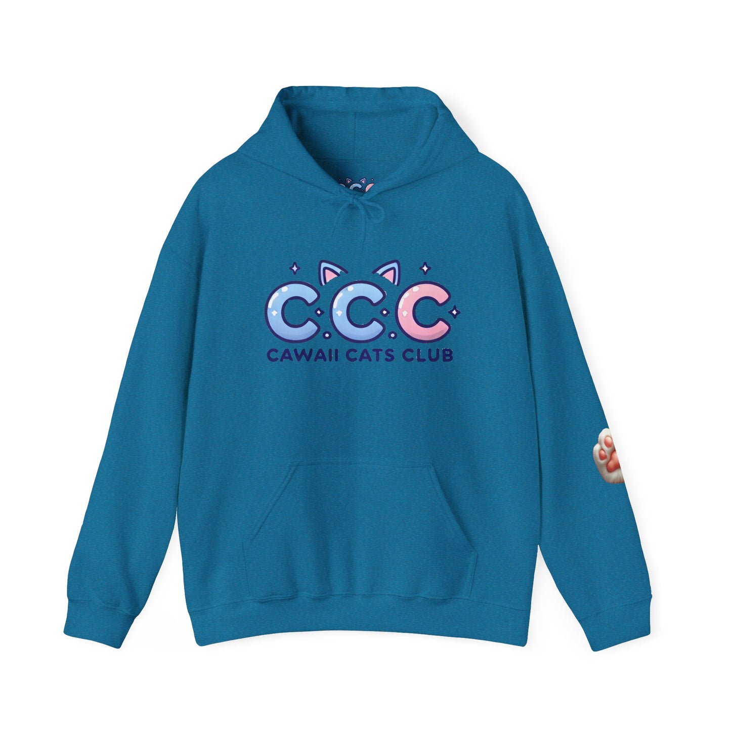 Cawaii Cats Club Hoodie – Cozy Unisex Sweatshirt for Cat Lovers