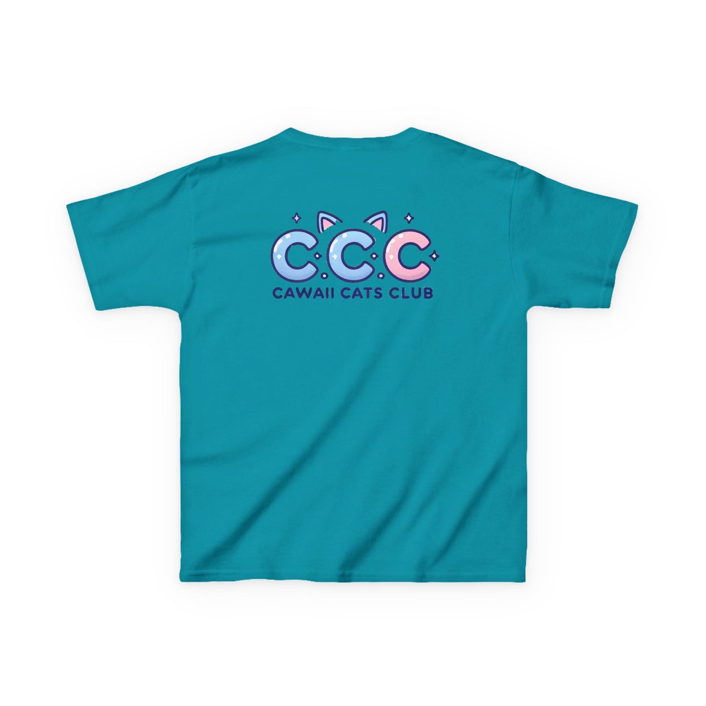 Cawaii Cats Club Kids Tee - Cute Cat Theme Cotton T-Shirt