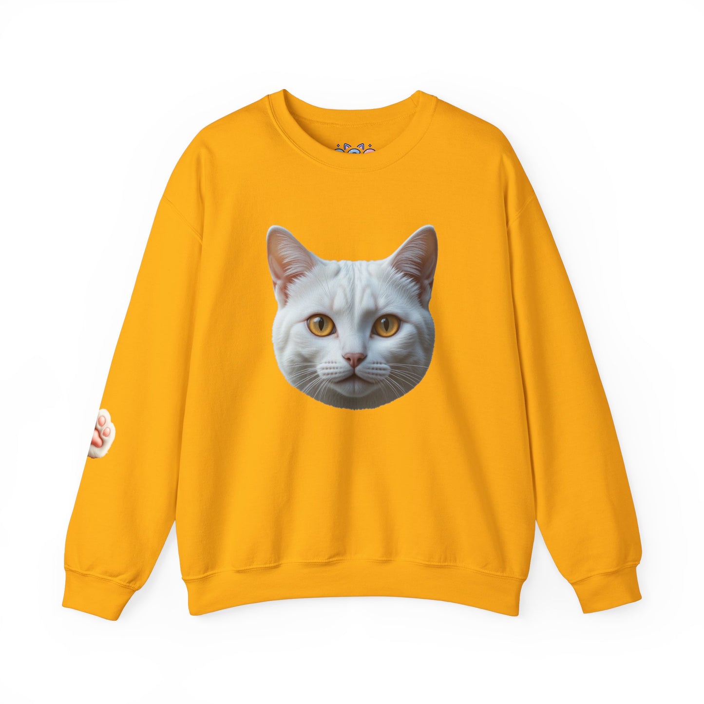 Cat Face Unisex Crewneck Sweatshirt - Cute & Cozy Apparel