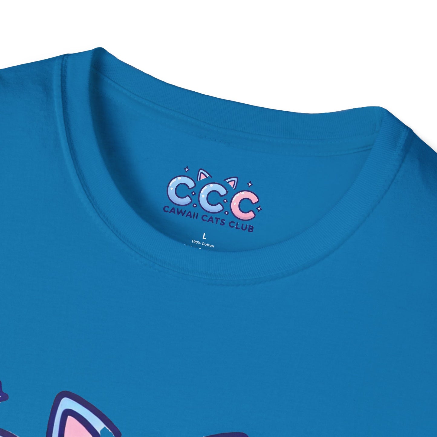 Cawaii Cats Club Unisex Softstyle T-Shirt - Cute Cat Graphic Tee