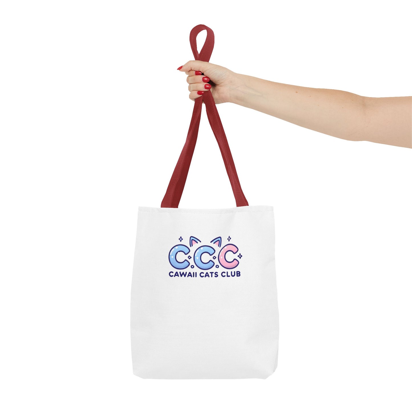 Cawaii Cats Club Tote Bag - Cute Cat Lover's Carryall