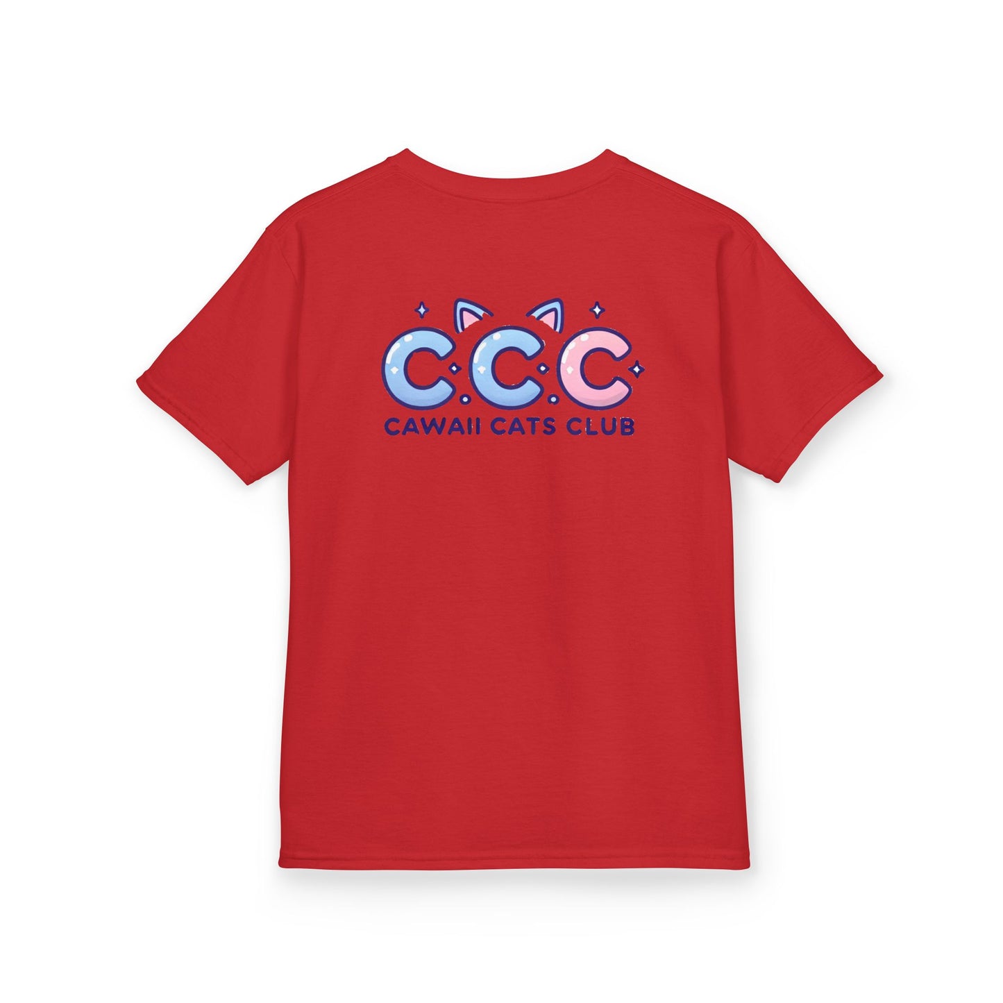 Cawaii Cats Club Kids Tee - Cute Cat Theme Cotton T-Shirt
