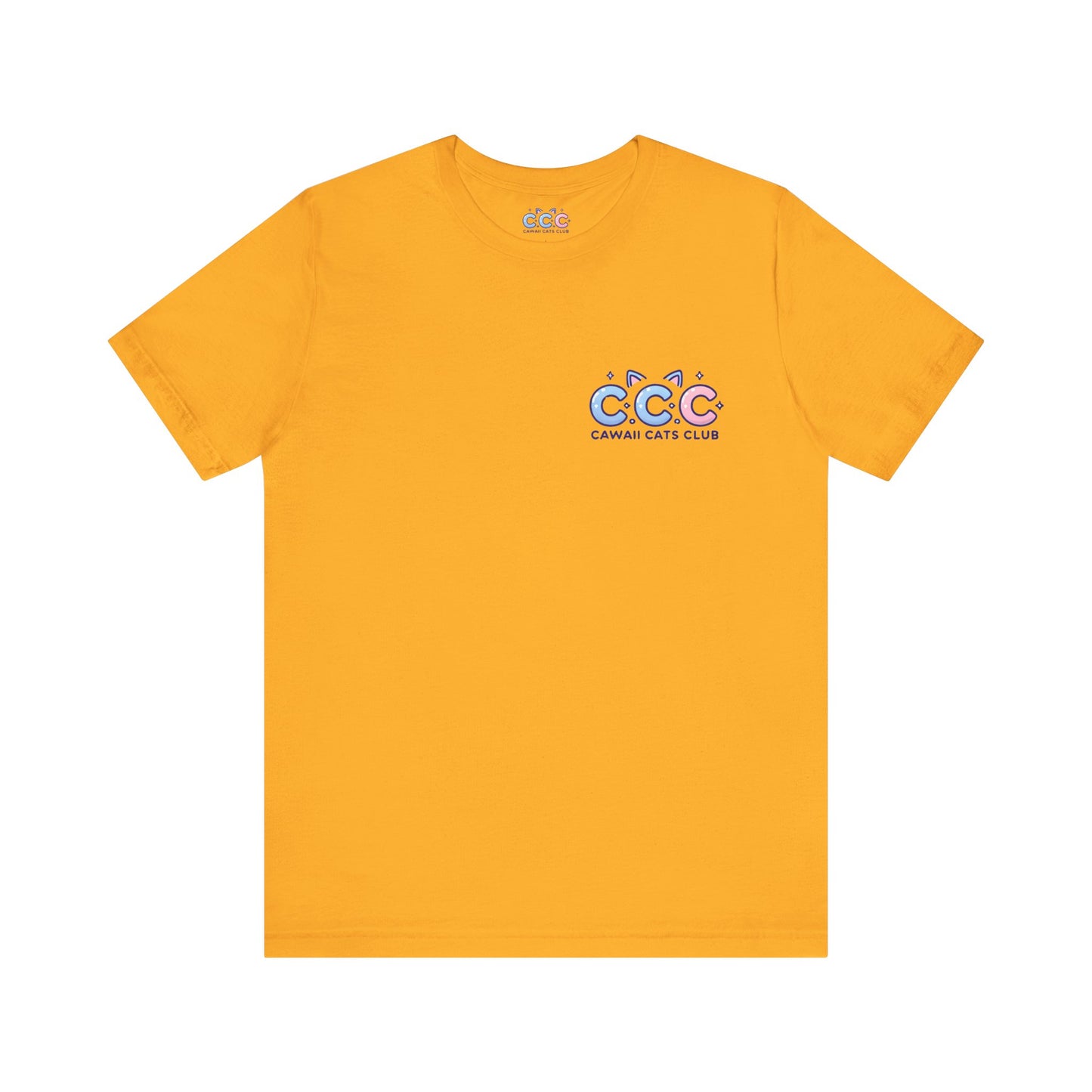Cawaii Cats Club ユニセックス ジャージー Tシャツ - かわいい猫のグラフィック T シャツ