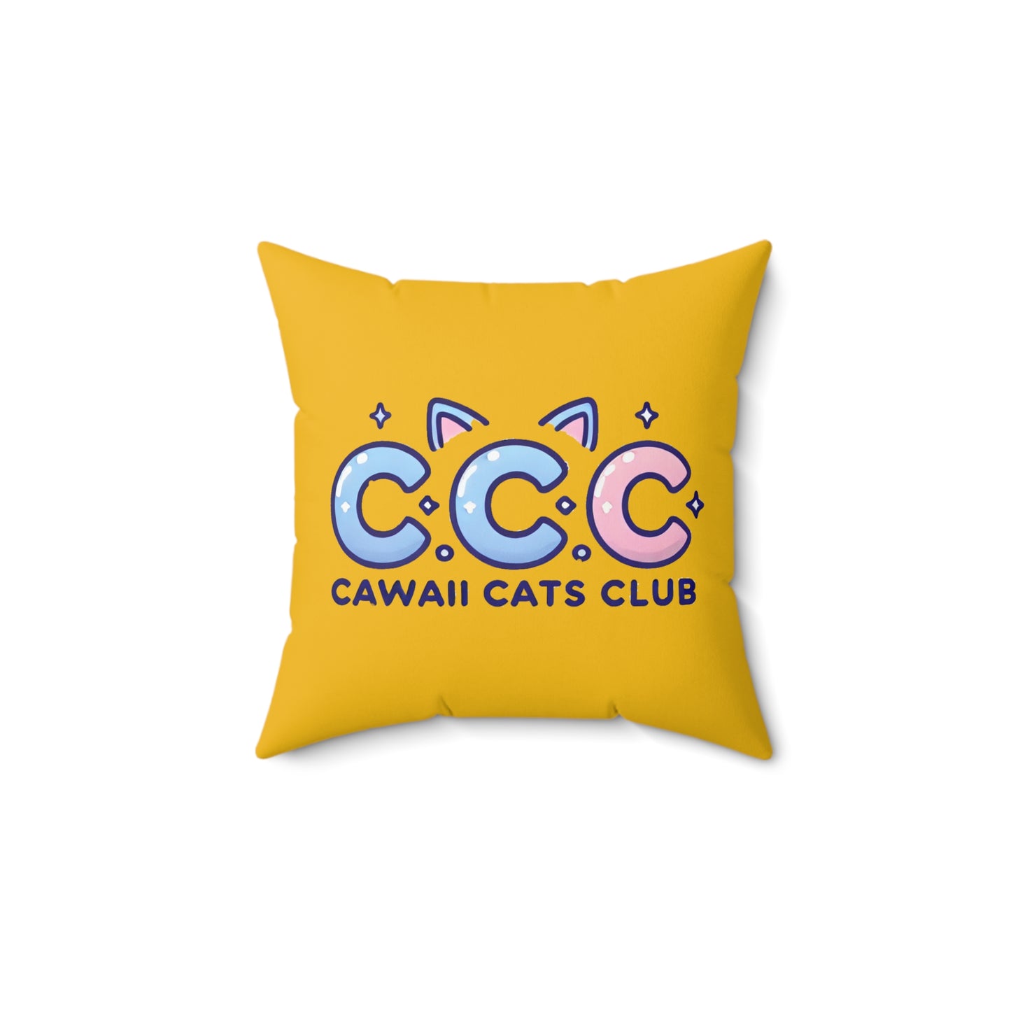 Cawaii Cats Club 装飾枕 - 楽しい猫好きのクッション