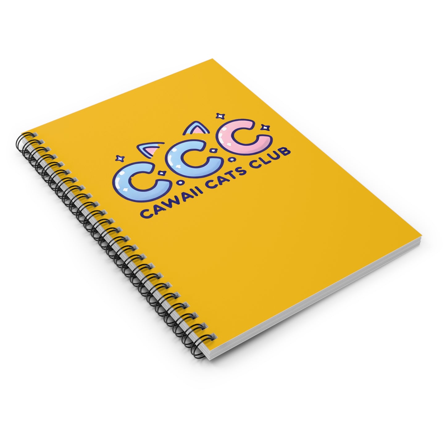 Cawaii Cats Club Spiral Notebook - Perfect for Cat Lovers and Stationery Enthusiasts!