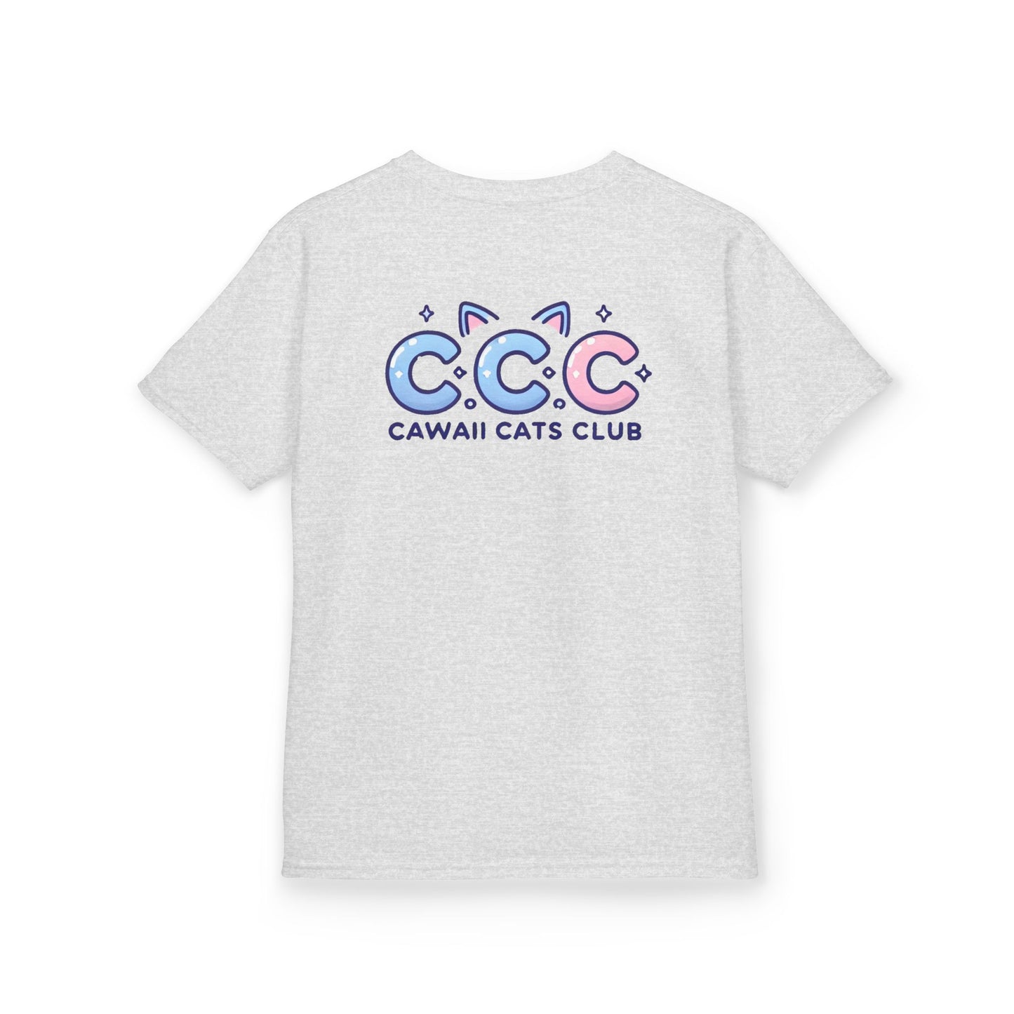 Cawaii Cats Club Kids Tee - Cute Cat Theme Cotton T-Shirt