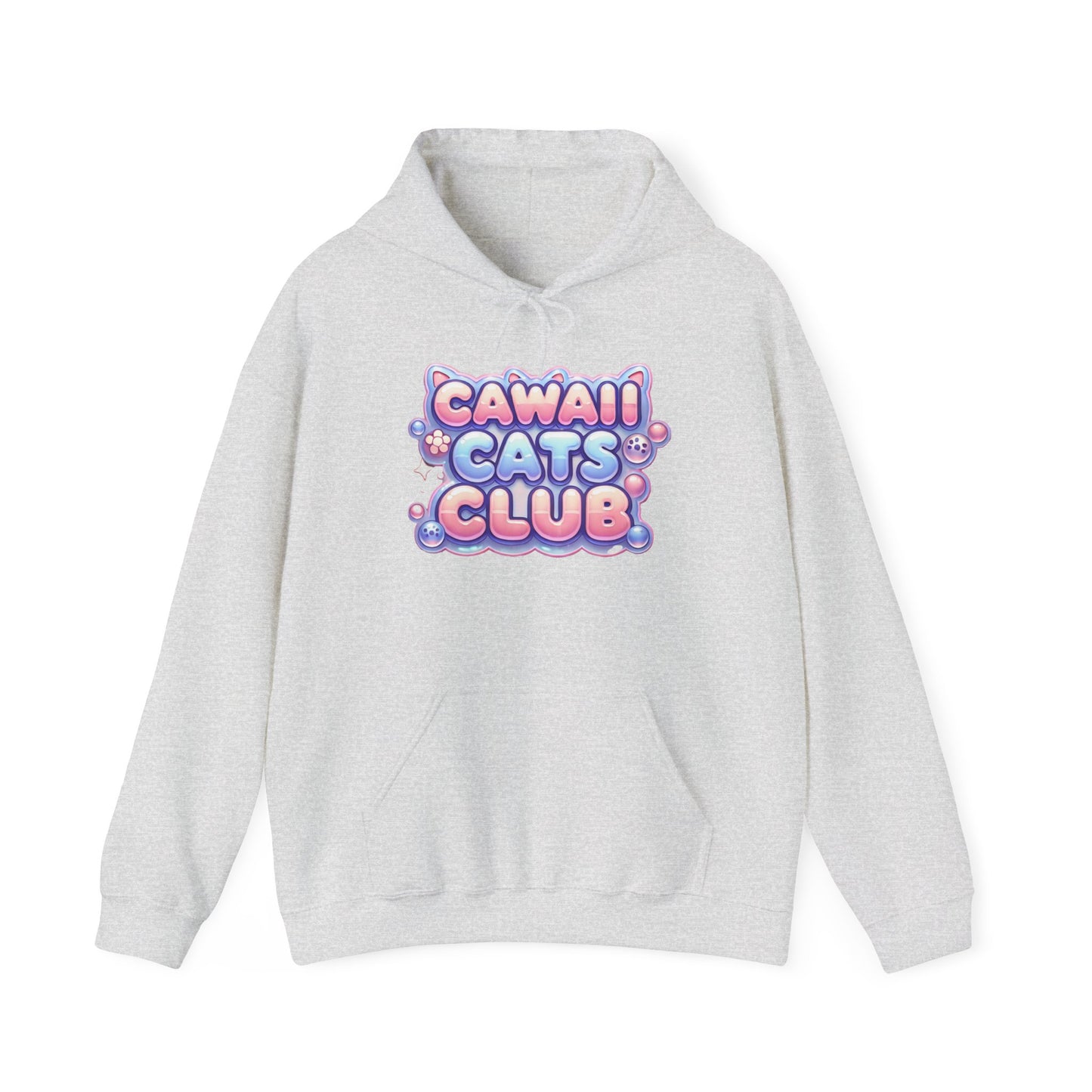 Cawaii Cats Club Hoodie - Cozy Unisex Heavy Blend Sweatshirt for Cat Lovers