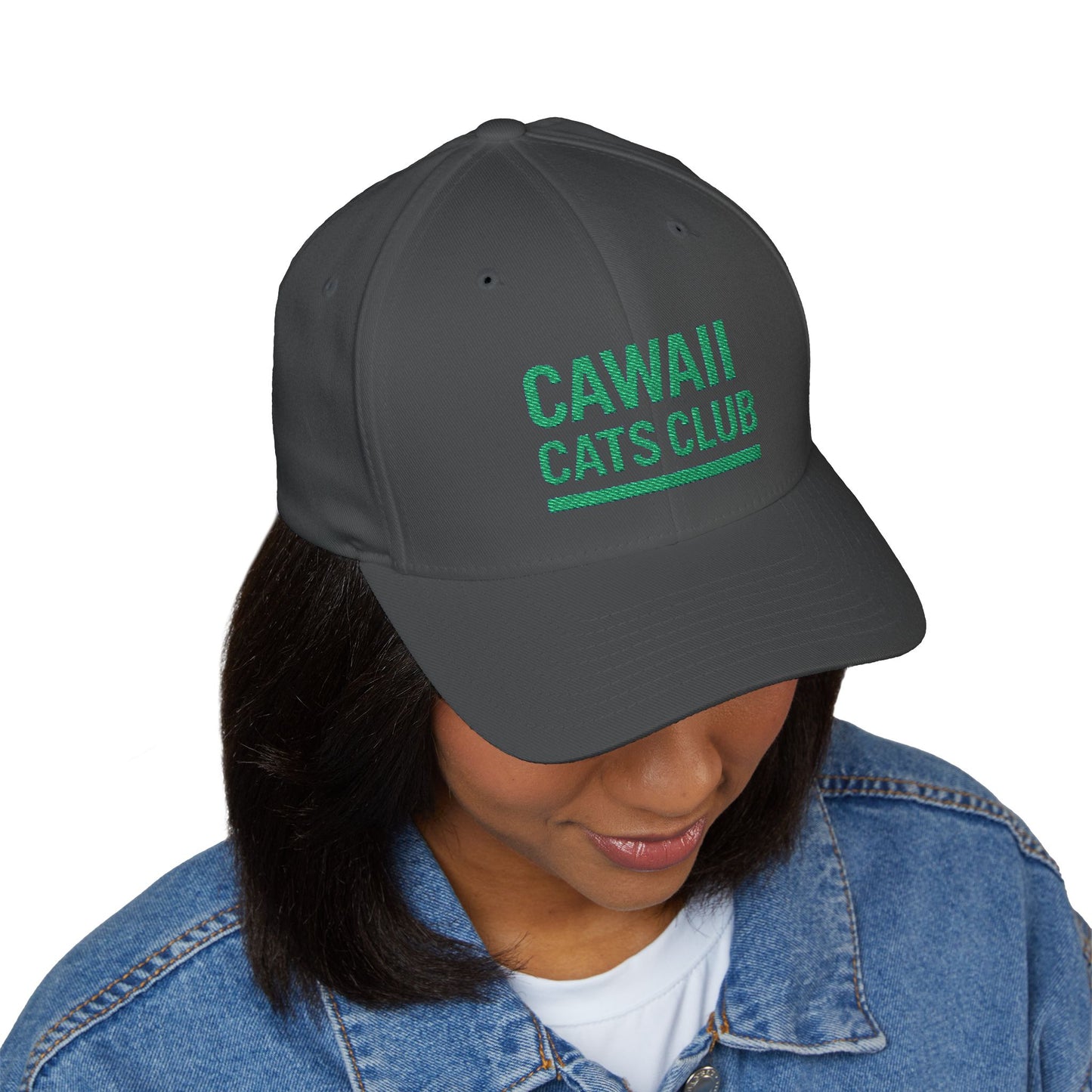 Cawaii Cats Club Embroidered Cap - Cute Cat Lovers Hat