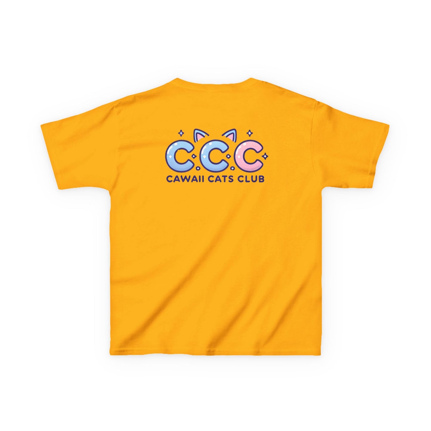 Cawaii Cats Club Kids Tee - Cute Cat Theme Cotton T-Shirt