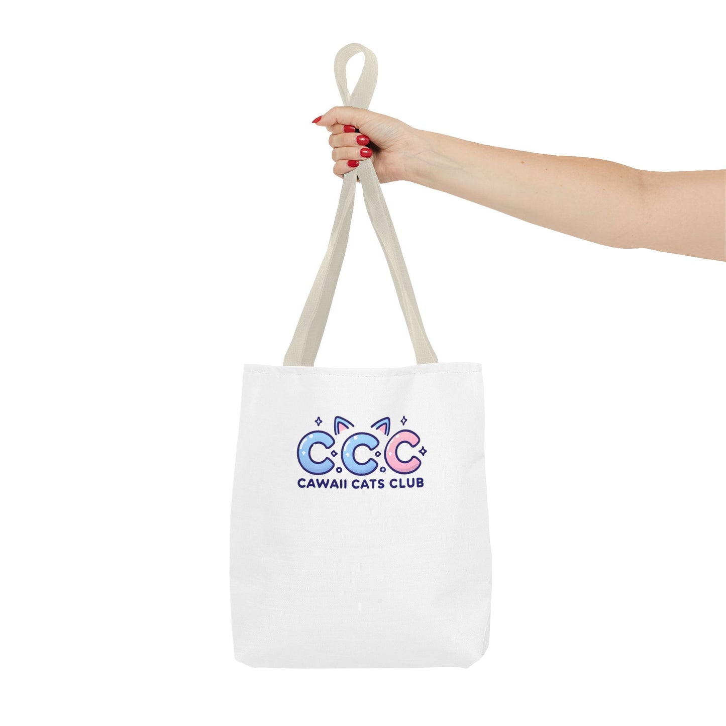 Cawaii Cats Club Tote Bag - Cute Cat Lover's Carryall