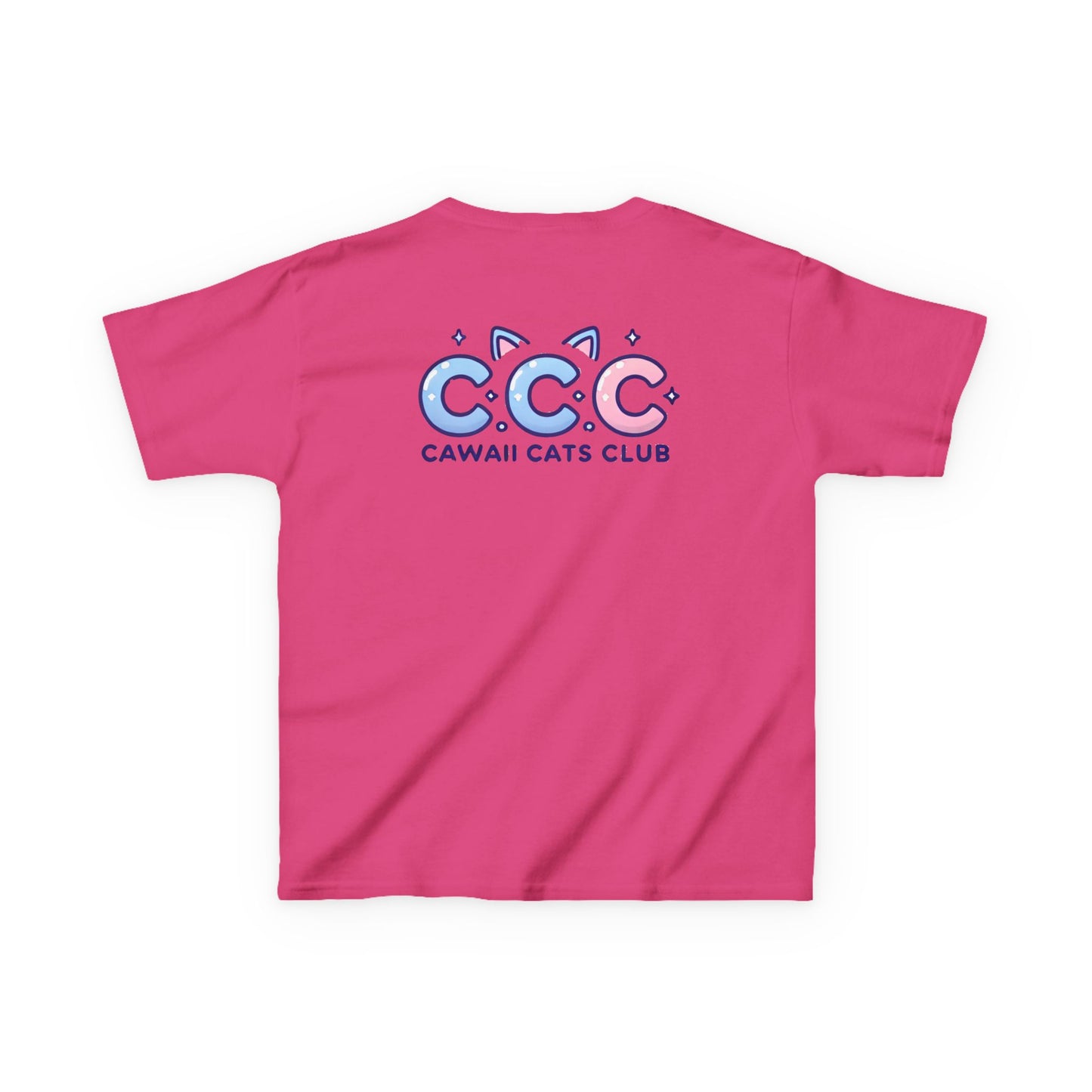 Cawaii Cats Club Kids Tee - Cute Cat Theme Cotton T-Shirt