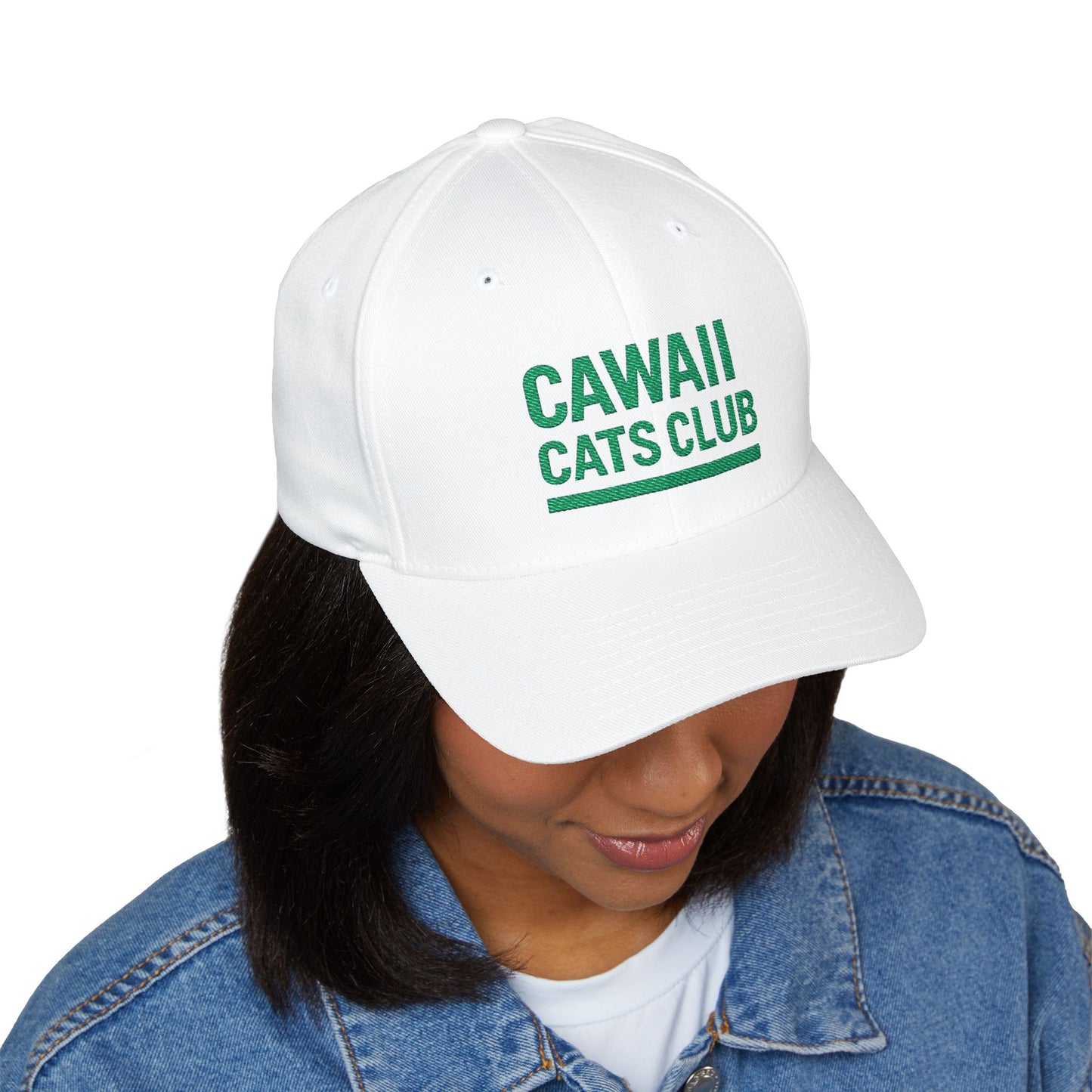 Cawaii Cats Club Embroidered Cap - Cute Cat Lovers Hat