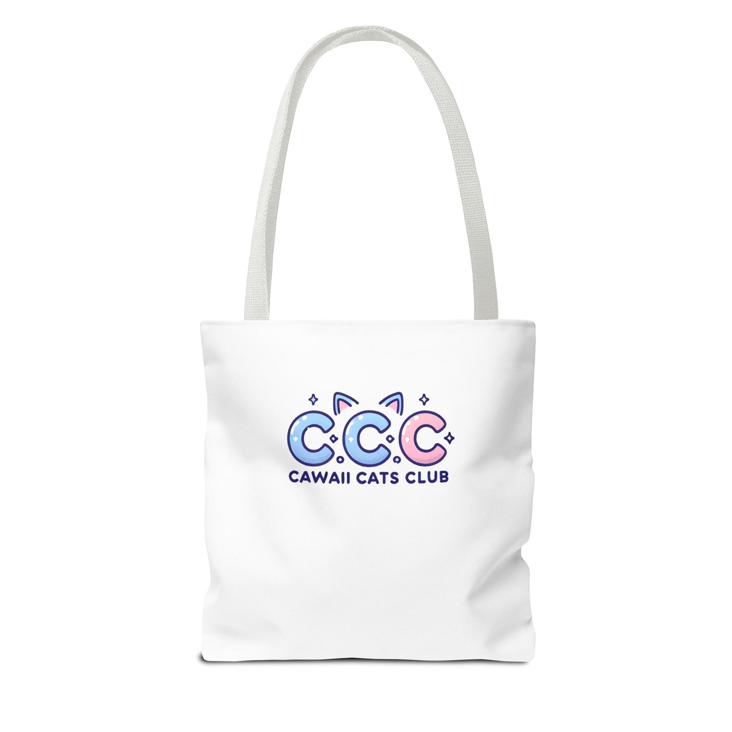 Cawaii Cats Club Tote Bag - Cute Cat Lover's Carryall