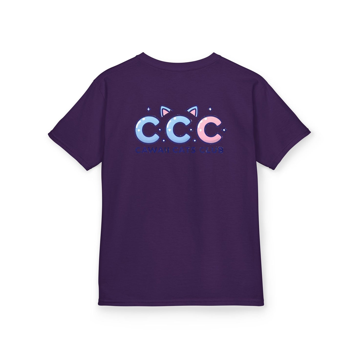 Cawaii Cats Club Kids Tee - Cute Cat Theme Cotton T-Shirt