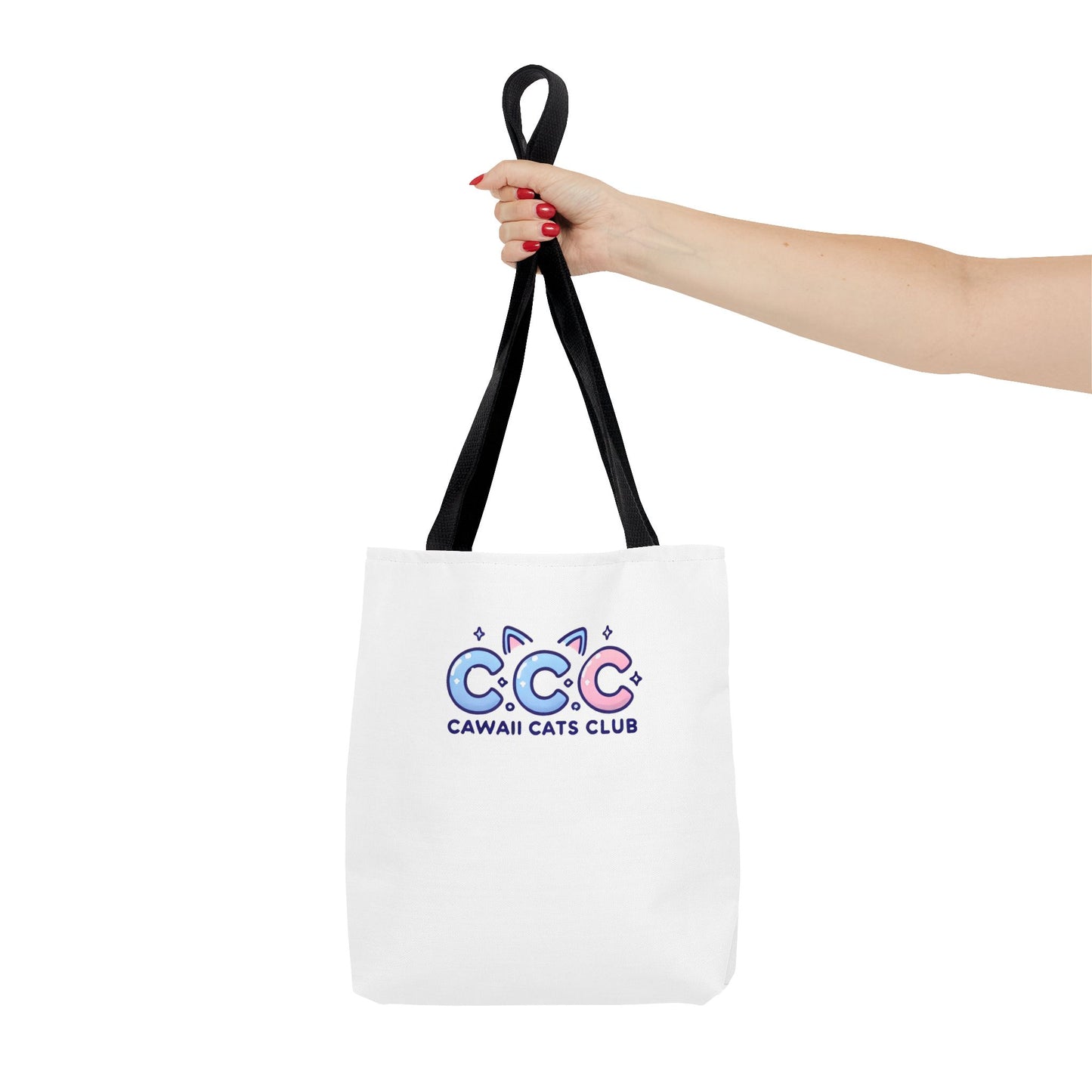 Cawaii Cats Club Tote Bag - Cute Cat Lover's Carryall