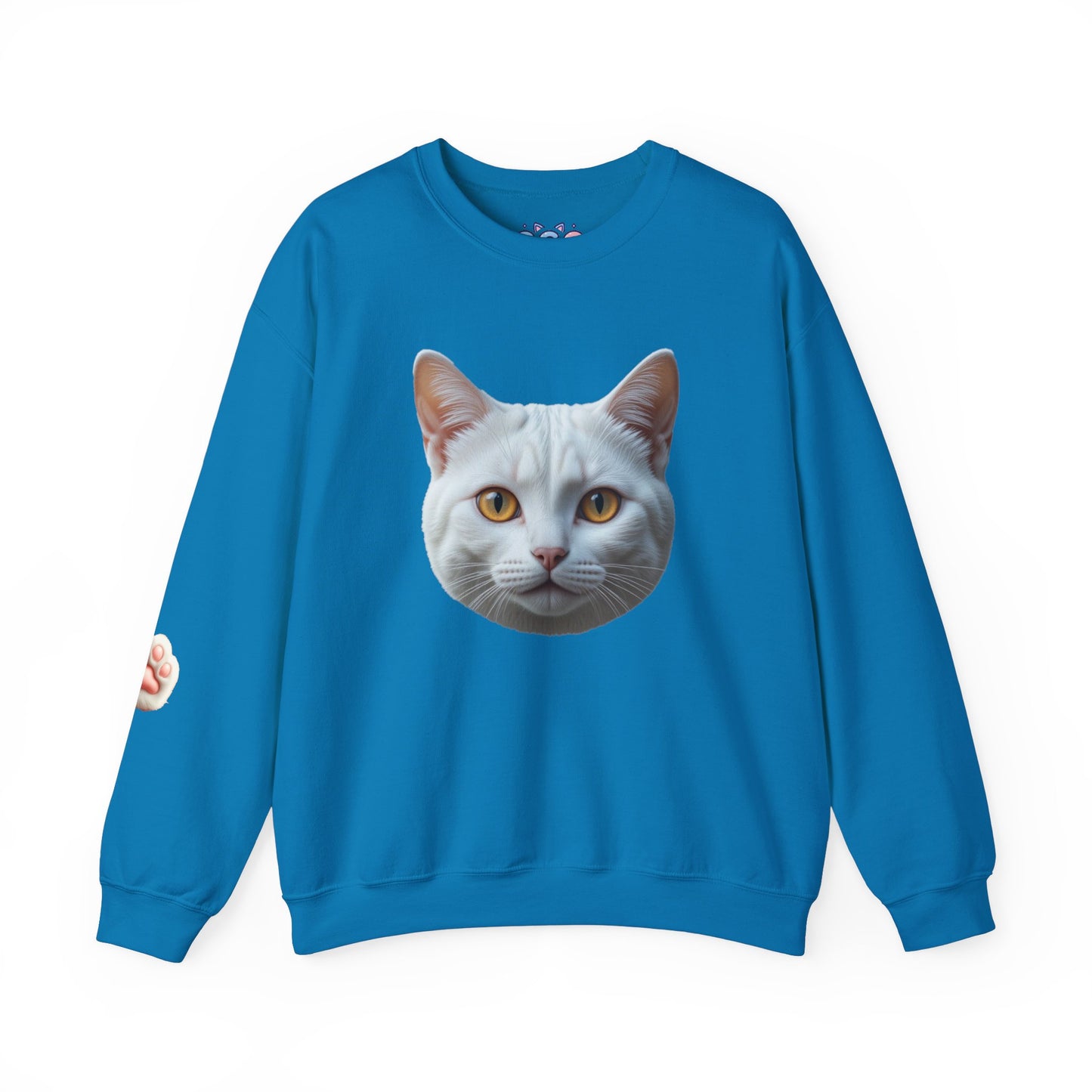 Cat Face Unisex Crewneck Sweatshirt - Cute & Cozy Apparel
