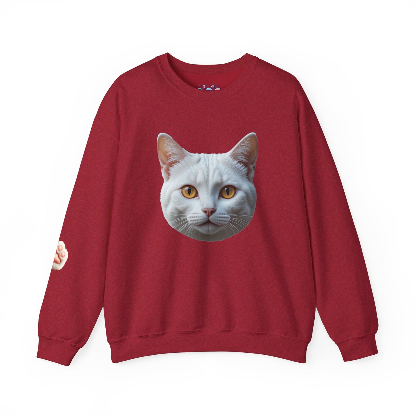 Cat Face Unisex Crewneck Sweatshirt - Cute & Cozy Apparel