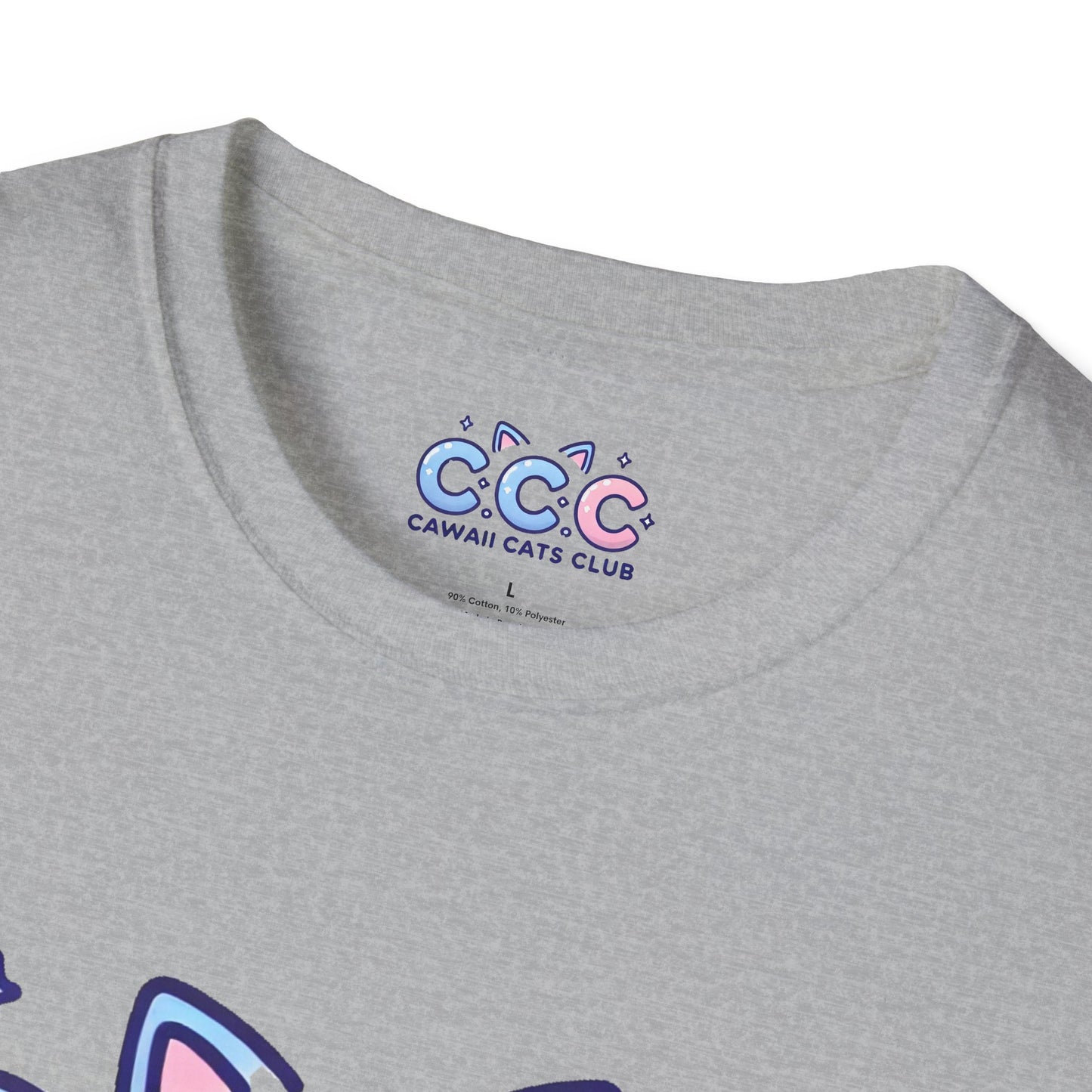 Cawaii Cats Club Unisex Softstyle T-Shirt - Cute Cat Graphic Tee