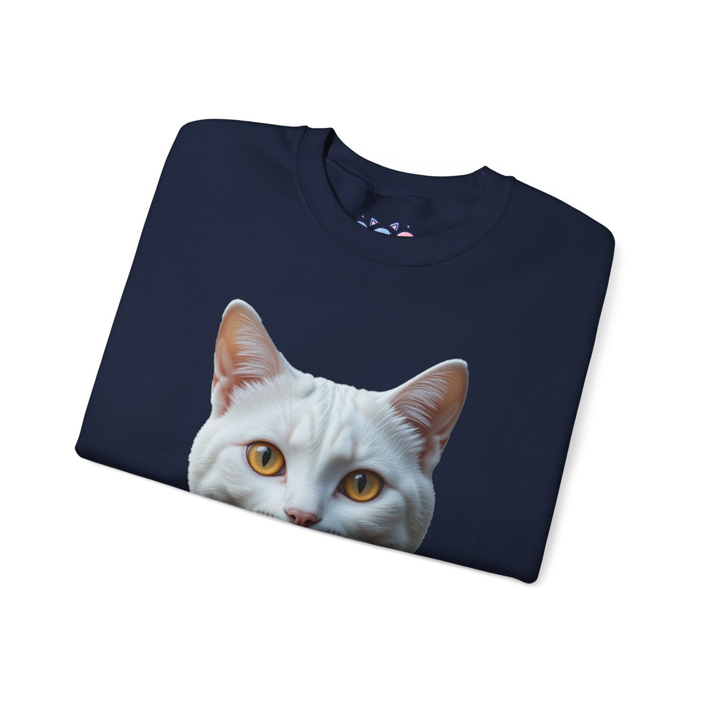 Cat Face Unisex Crewneck Sweatshirt - Cute & Cozy Apparel