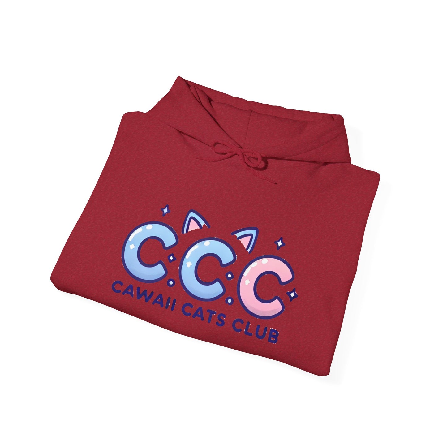 Cawaii Cats Club Hoodie – Cozy Unisex Sweatshirt for Cat Lovers