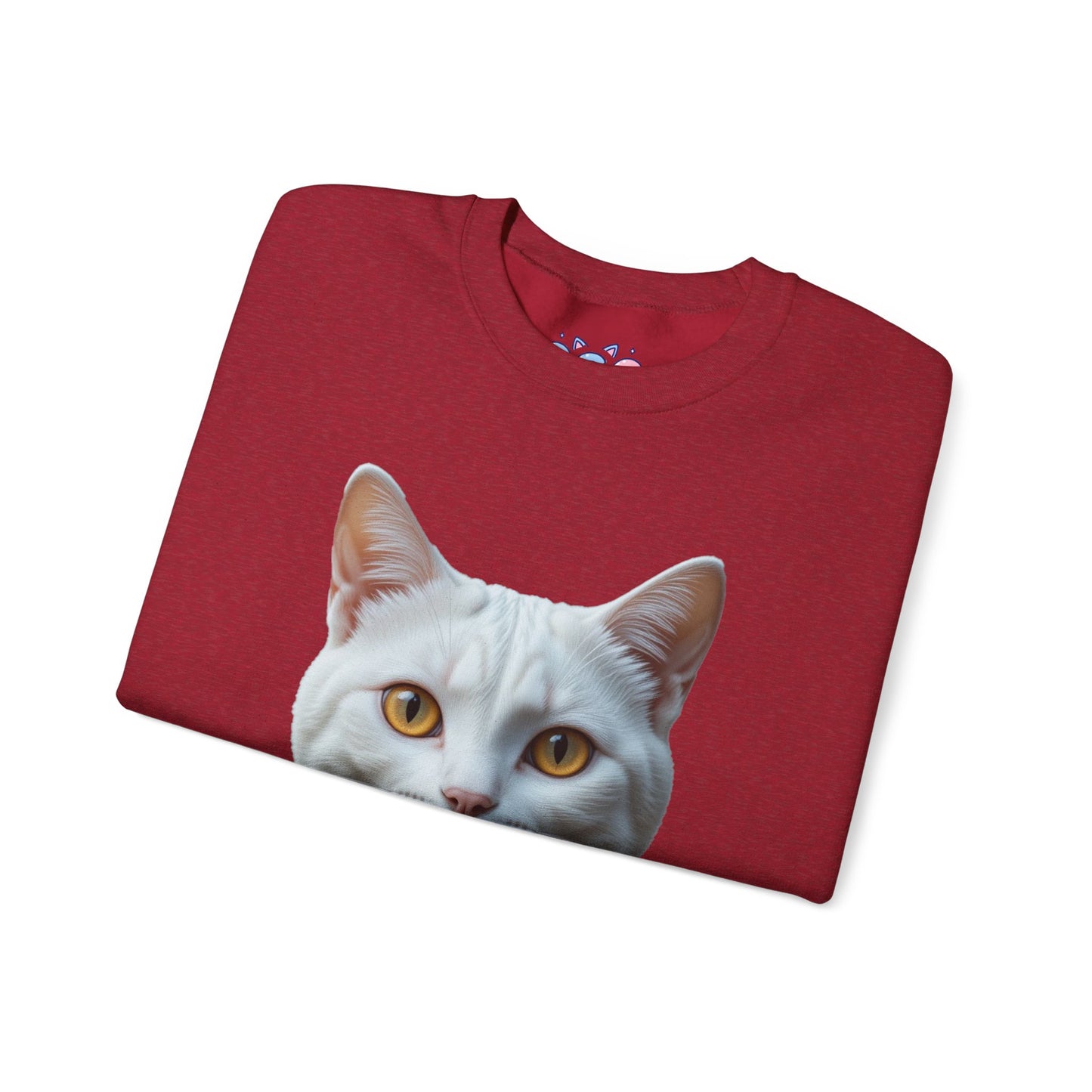 Cat Face Unisex Crewneck Sweatshirt - Cute & Cozy Apparel