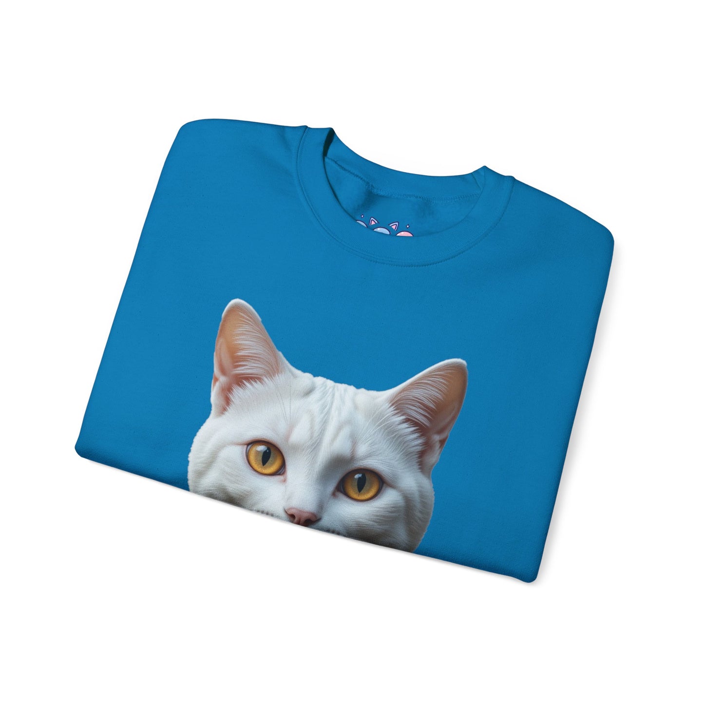 Cat Face Unisex Crewneck Sweatshirt - Cute & Cozy Apparel