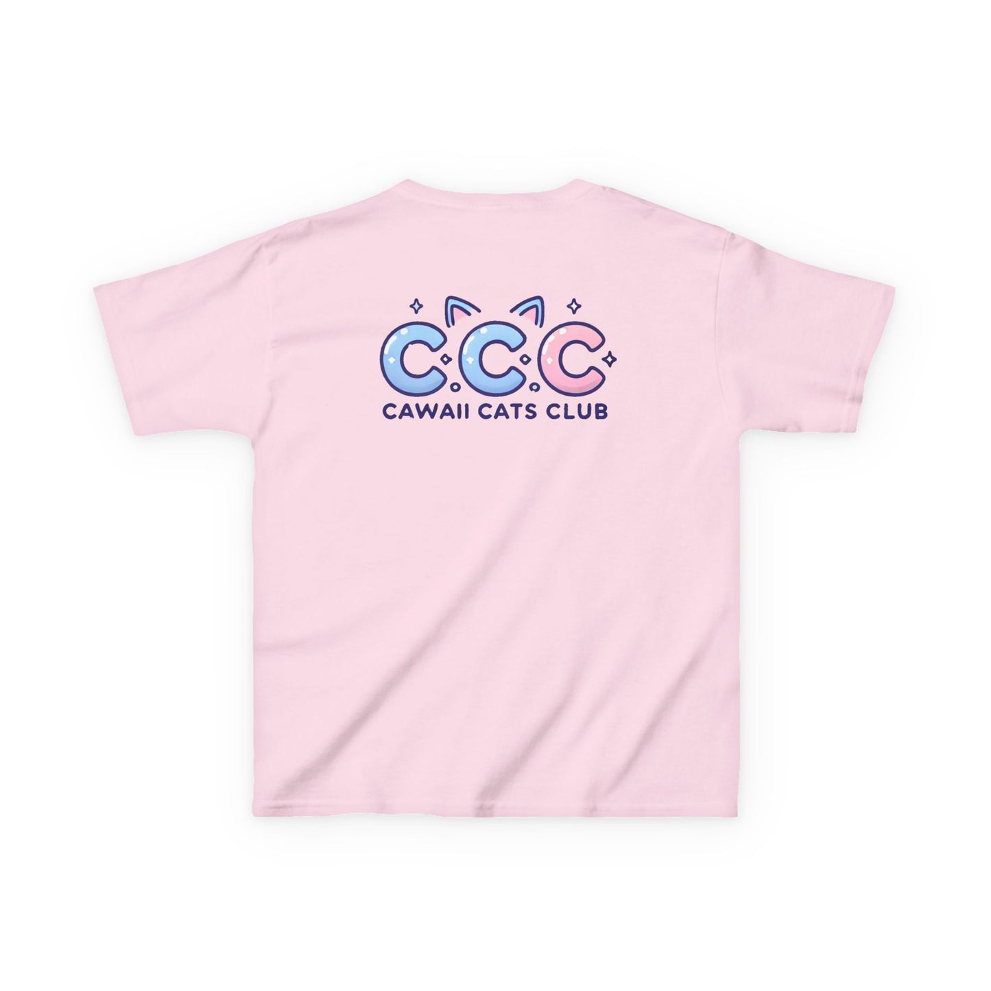Cawaii Cats Club Kids Tee - Cute Cat Theme Cotton T-Shirt