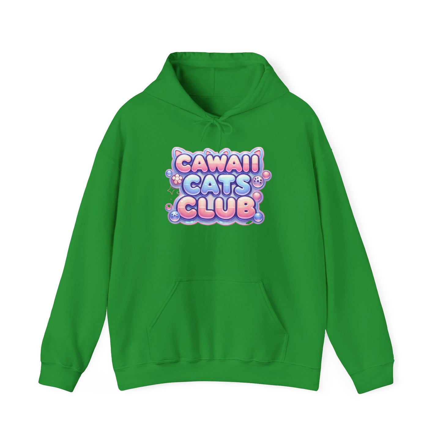 Cawaii Cats Club Hoodie - Cozy Unisex Heavy Blend Sweatshirt for Cat Lovers