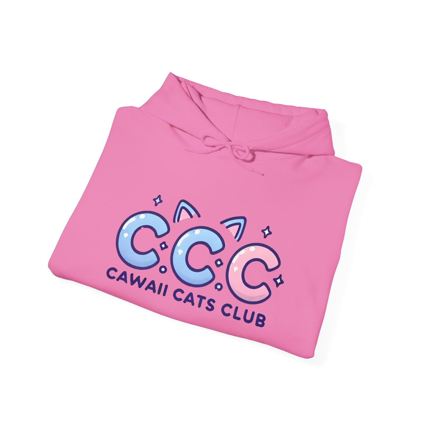 Cawaii Cats Club Hoodie – Cozy Unisex Sweatshirt for Cat Lovers